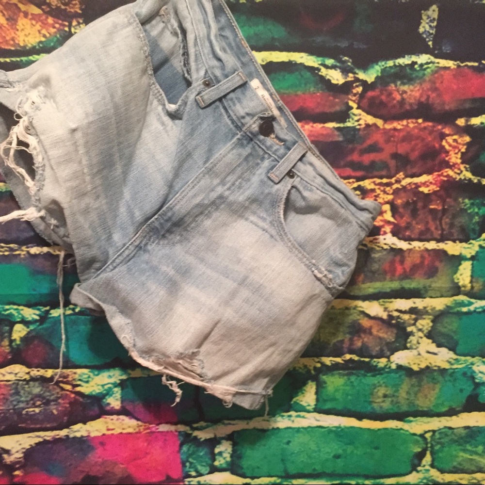 Abercrombie destroyed jean shorts